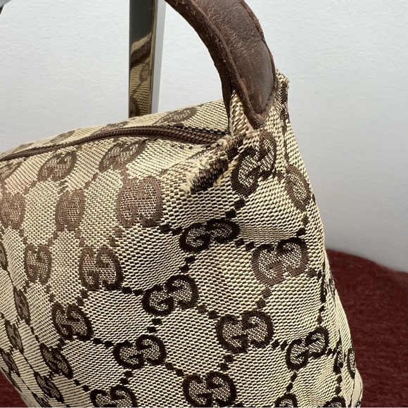 Gucci Pouch Bag Brown Canvas - Picture 12 of 17